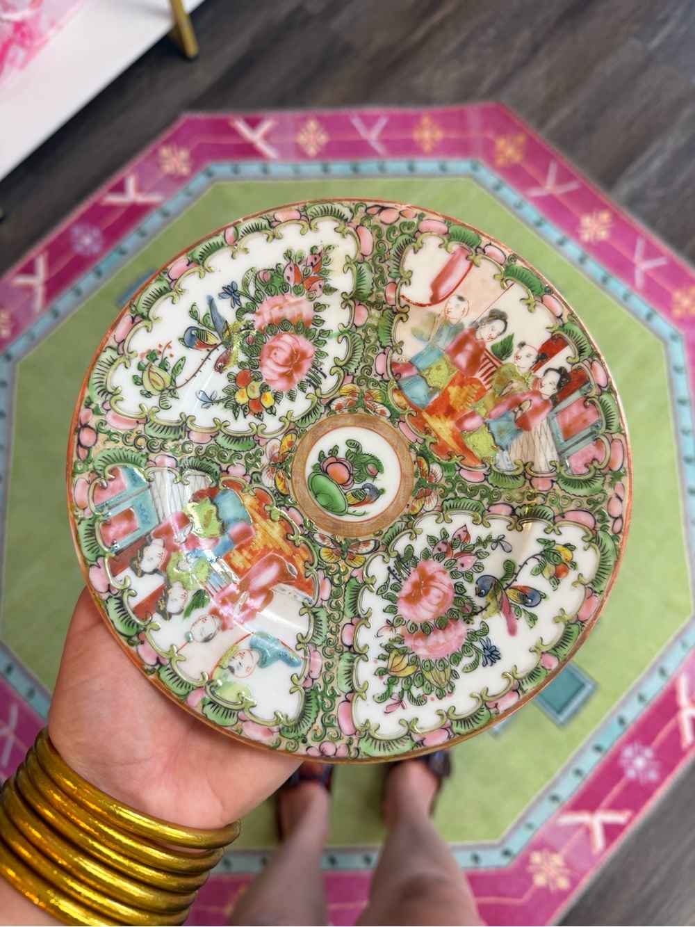 Antique Rose Medallion 7” Plate